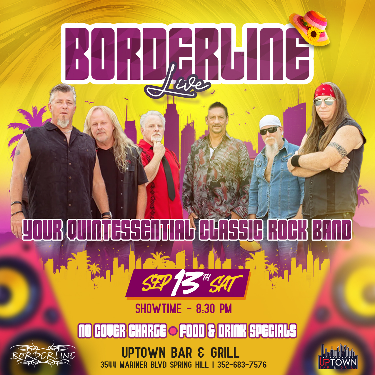 Borderline event flyer Uptown Bar